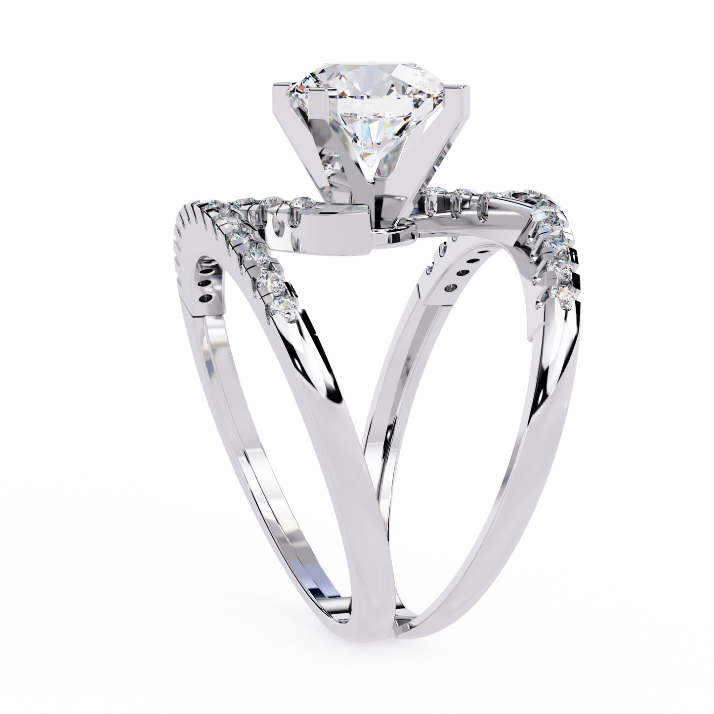 Solitaire Parallel Path Ring