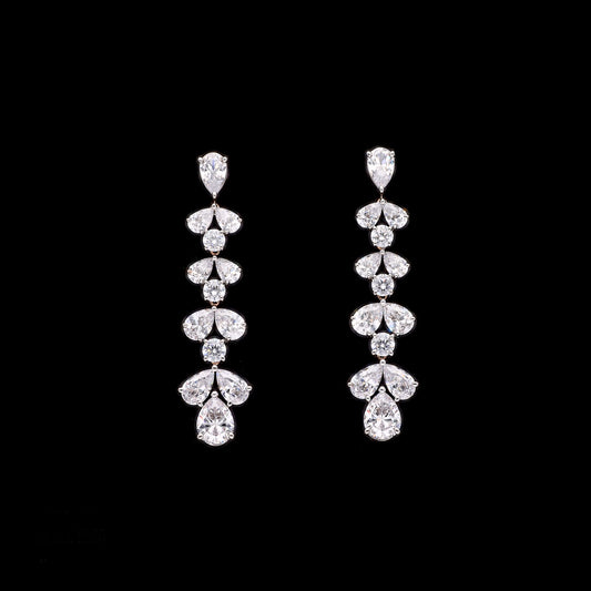 Royal Dangling Diamonds Earrings