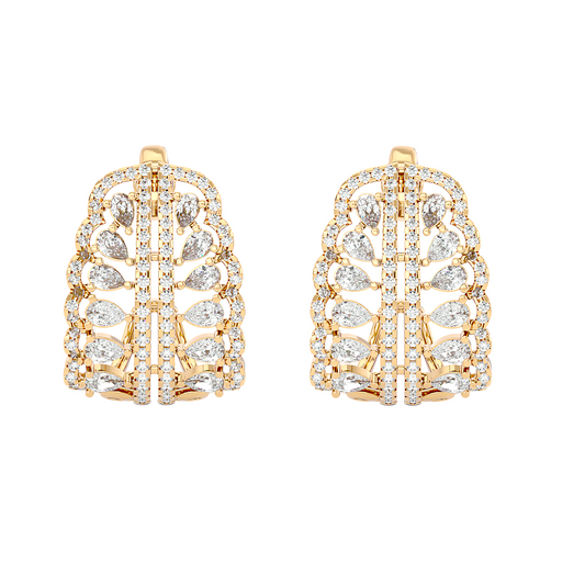 Temple Grid Earrings