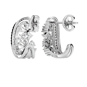 Diamond Twin Blossom Earrings