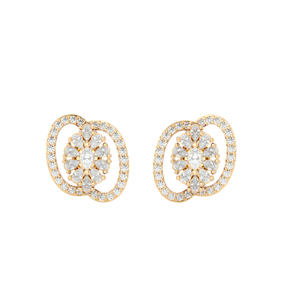 Interlace Flower Earrings