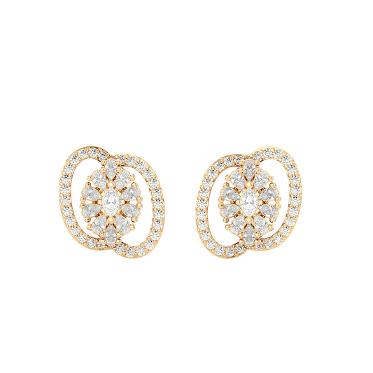 Interlace Flower Earrings