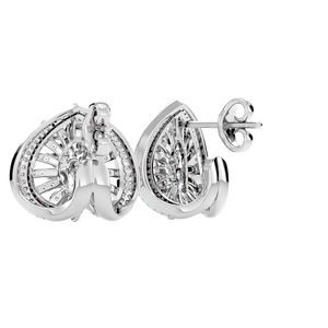 Lattice Heart Earrings