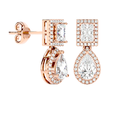 Royal Solitaire Drop Earrings