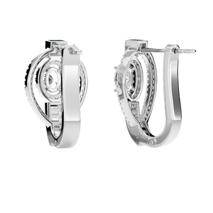 Mixed-Cut Deco Earrings