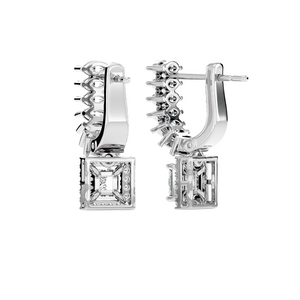Marquise Square Drops Earrings