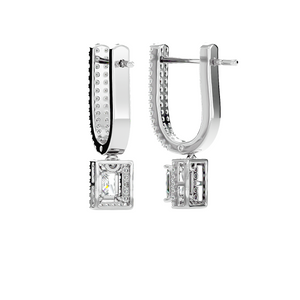 Stick & Square Earrings