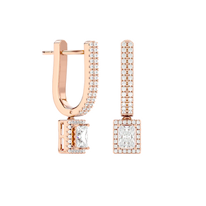 Stick & Square Earrings