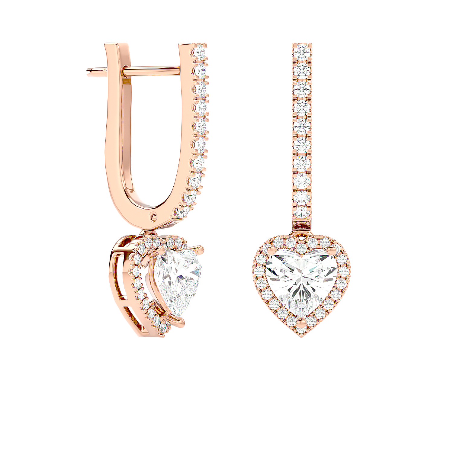 Stick & Heart Earrings