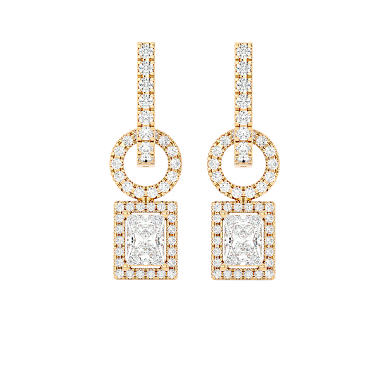 Open Frame Drop Earrings