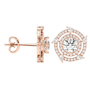 Round & Marquise Galaxy Studs