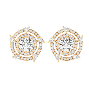 Round & Marquise Galaxy Studs