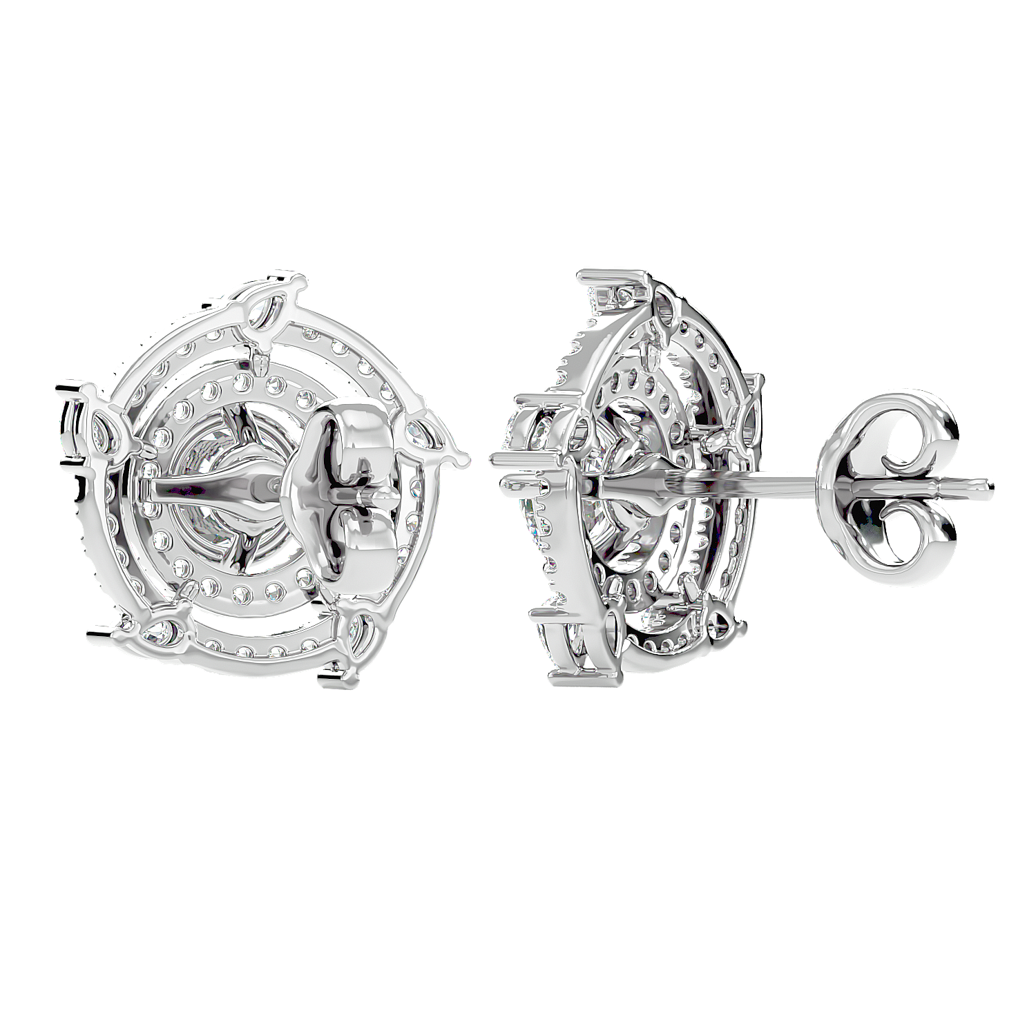 Round & Marquise Galaxy Studs