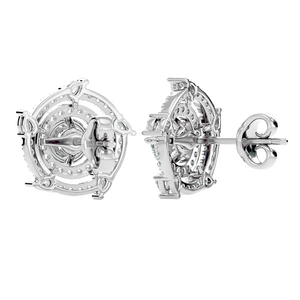 Round & Marquise Galaxy Studs