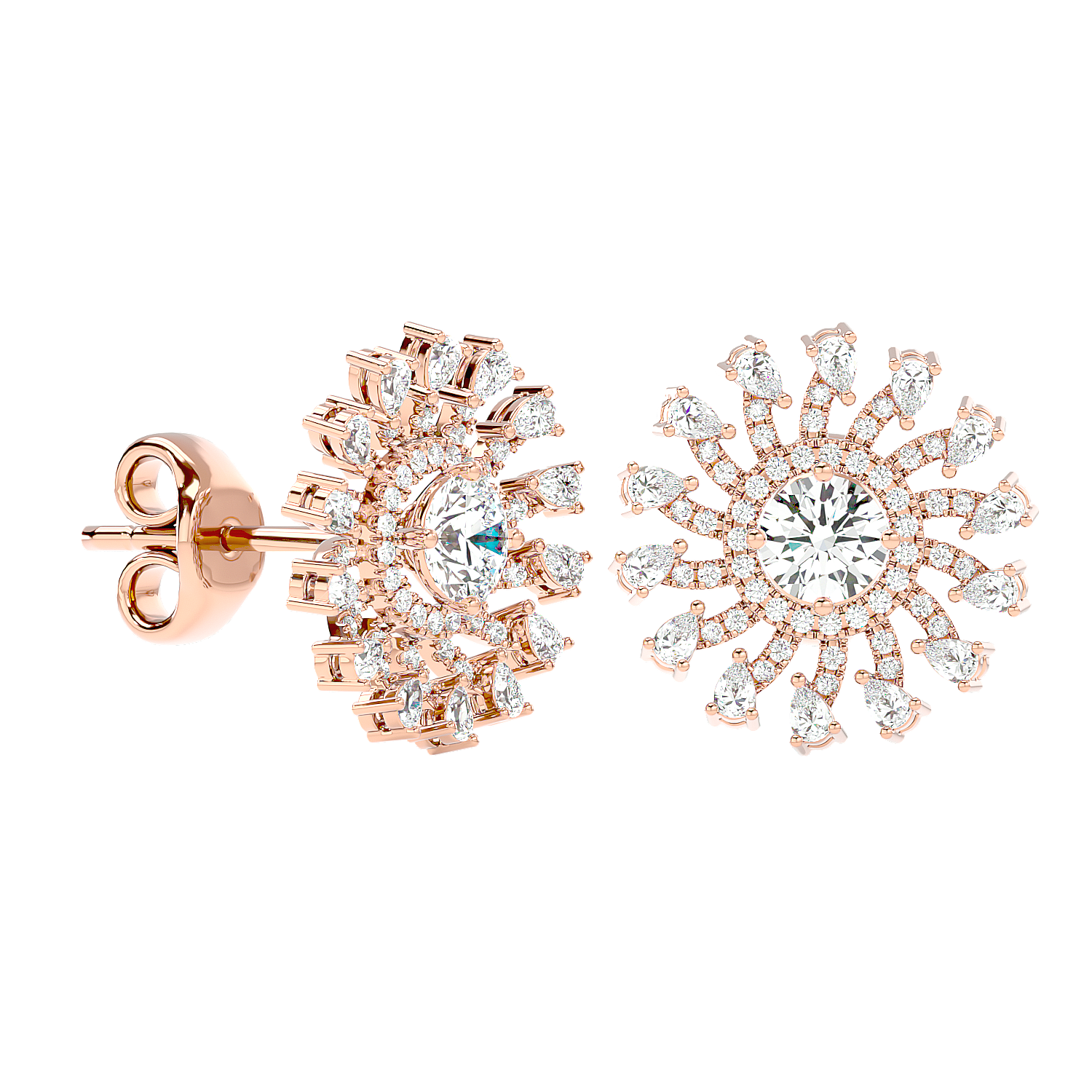 Round Pear Studs