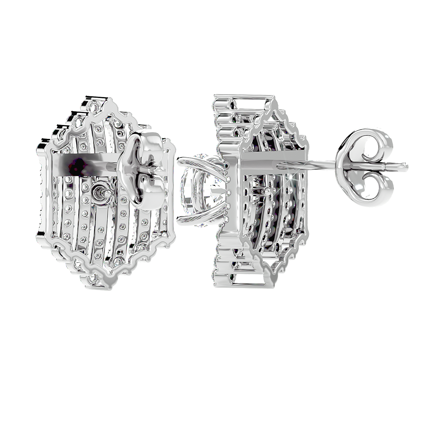 Round Cage Studs