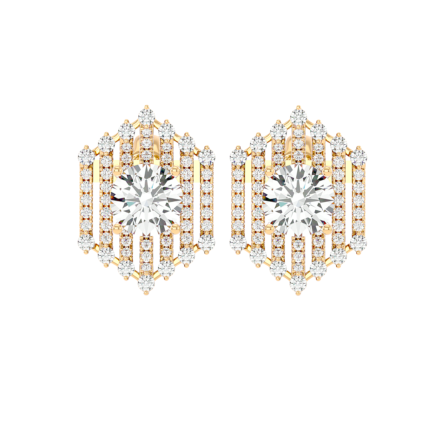 Round Cage Studs