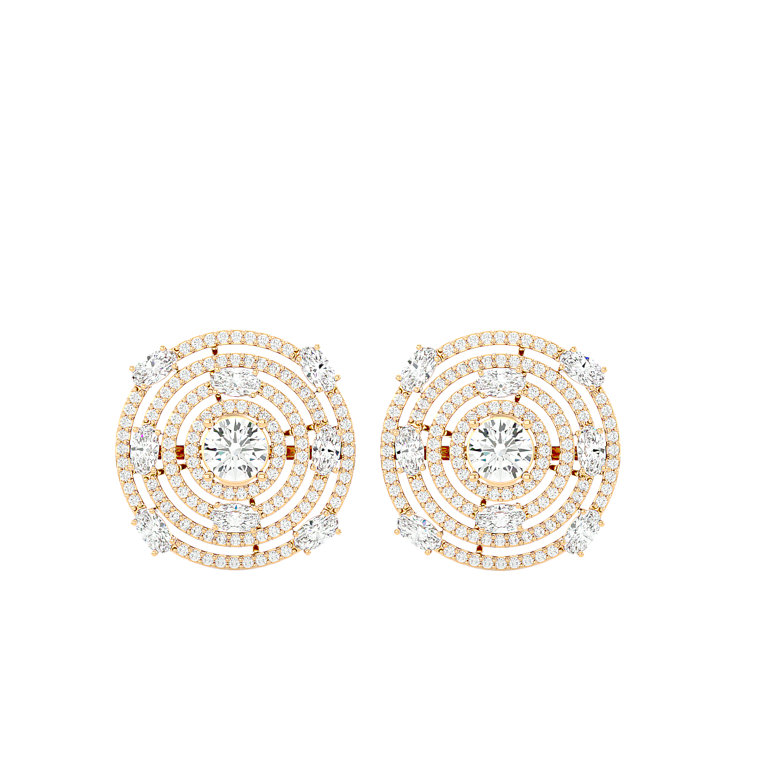 Inarra Atelier custom-made 4.19 ct lab-grown diamond stud earrings for women