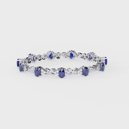 Royal Blue Link Bracelet