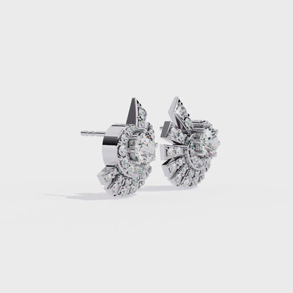 lab grown diamond studs earrings