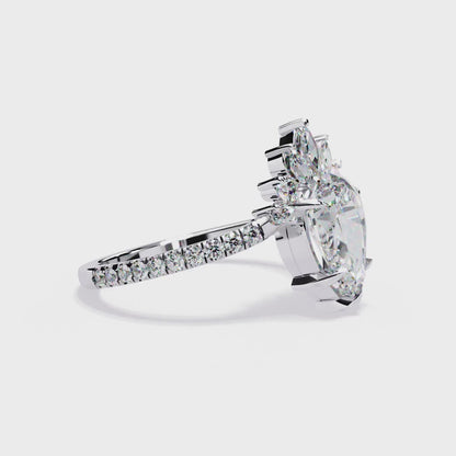 Solitaire Pear & Marquise Ring