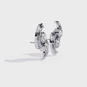 lab grown diamond studs earrings