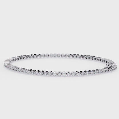 Single Line Diamond Bracelet