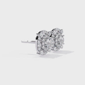 lab grown diamond studs earrings
