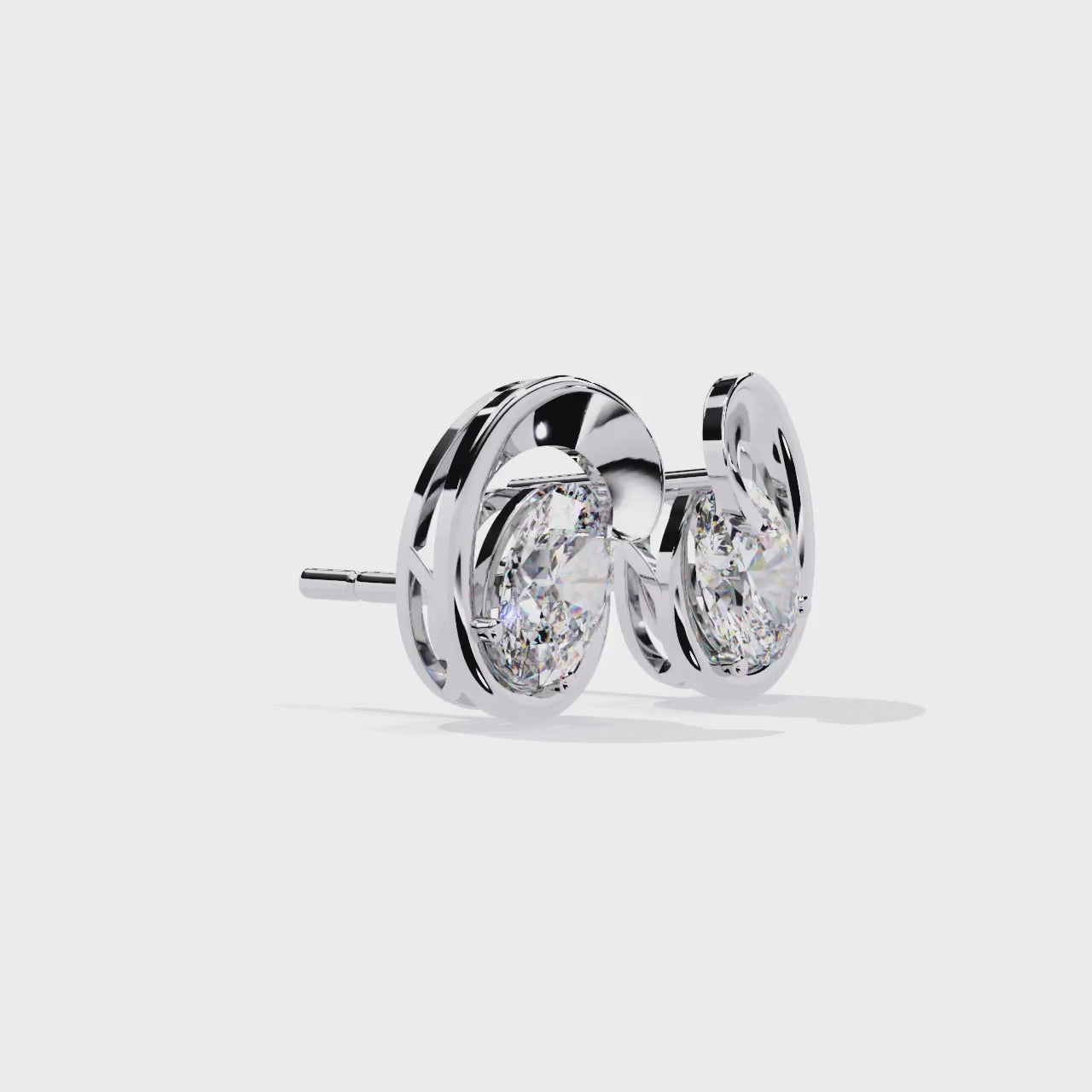 lab grown diamond studs earrings