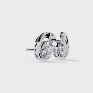 lab grown diamond studs earrings
