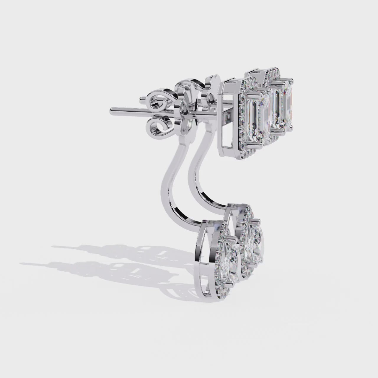 lab grown diamond studs earrings