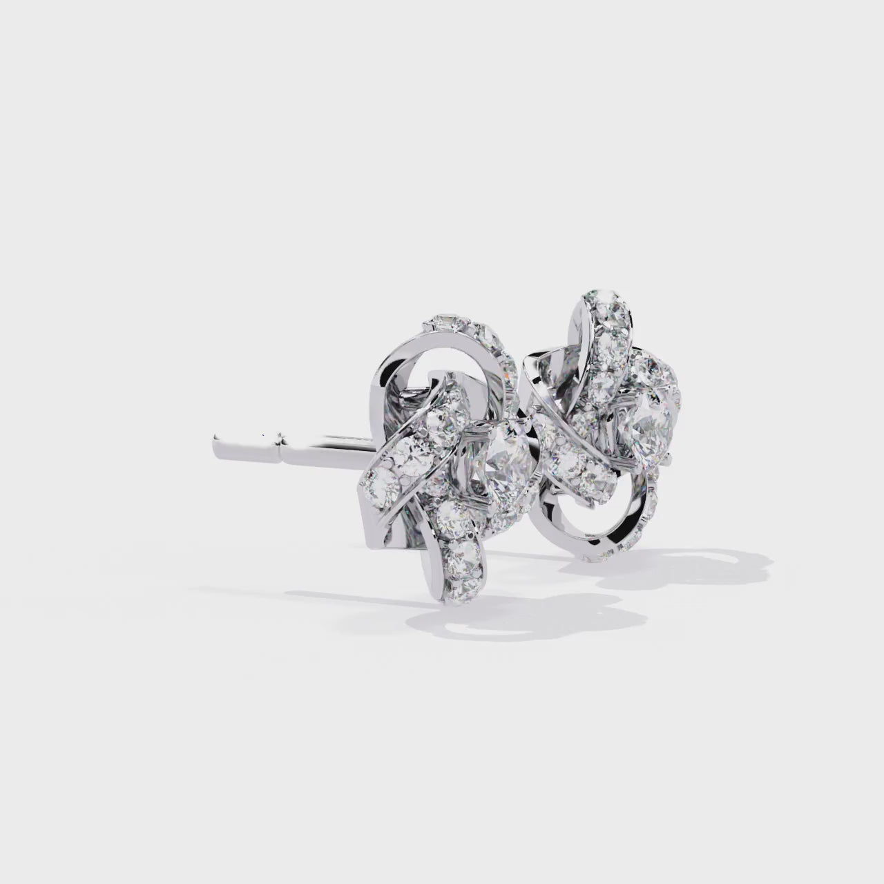 lab grown diamond studs earrings