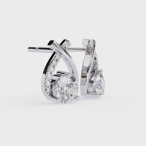 lab grown diamond studs earrings